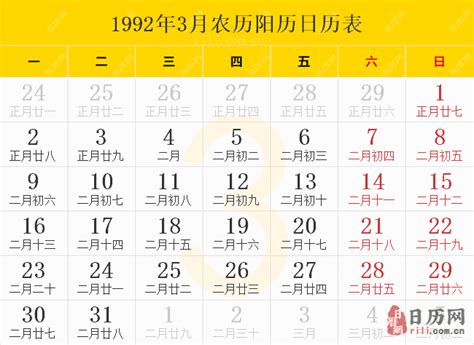 1992年4月21日|万年历1992年4月21日日历查询